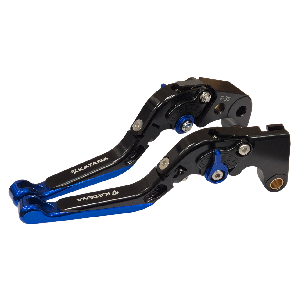 Suzuki GSX-S1000 Katana 2019-2026 - Adjustable Clutch Brake Lever Set Black/Blue