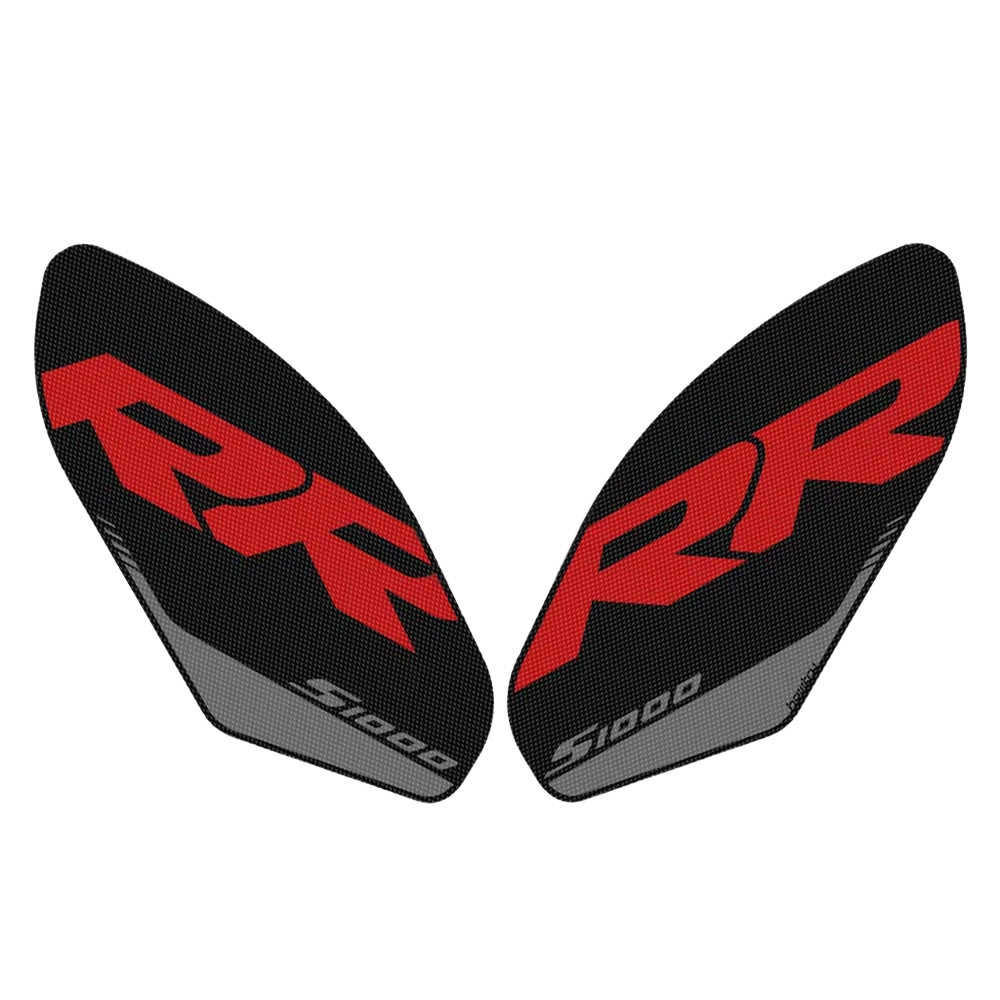 BMW S1000RR 2009-2018 Traction Tank Pads Grips Protectors - Red / Black