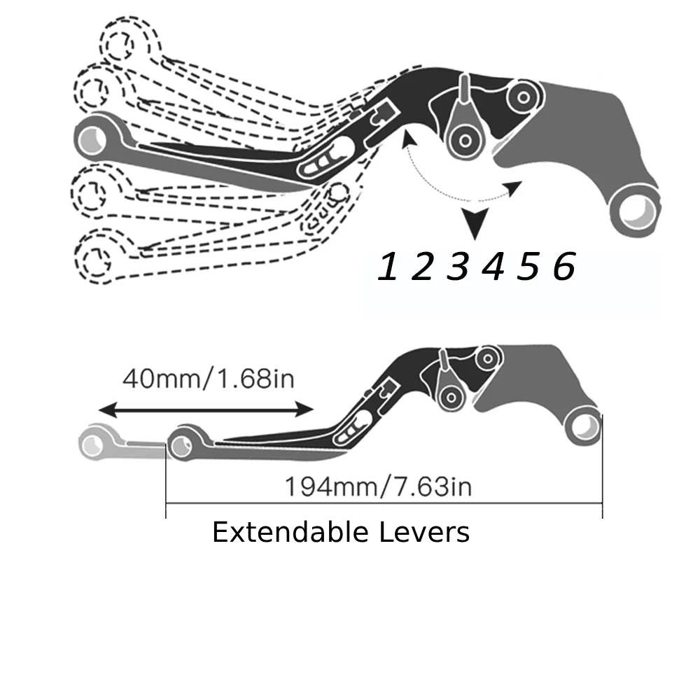 Folding Brake & Clutch Levers Set For KTM 390 Enduro R / SMC R 2025-2026