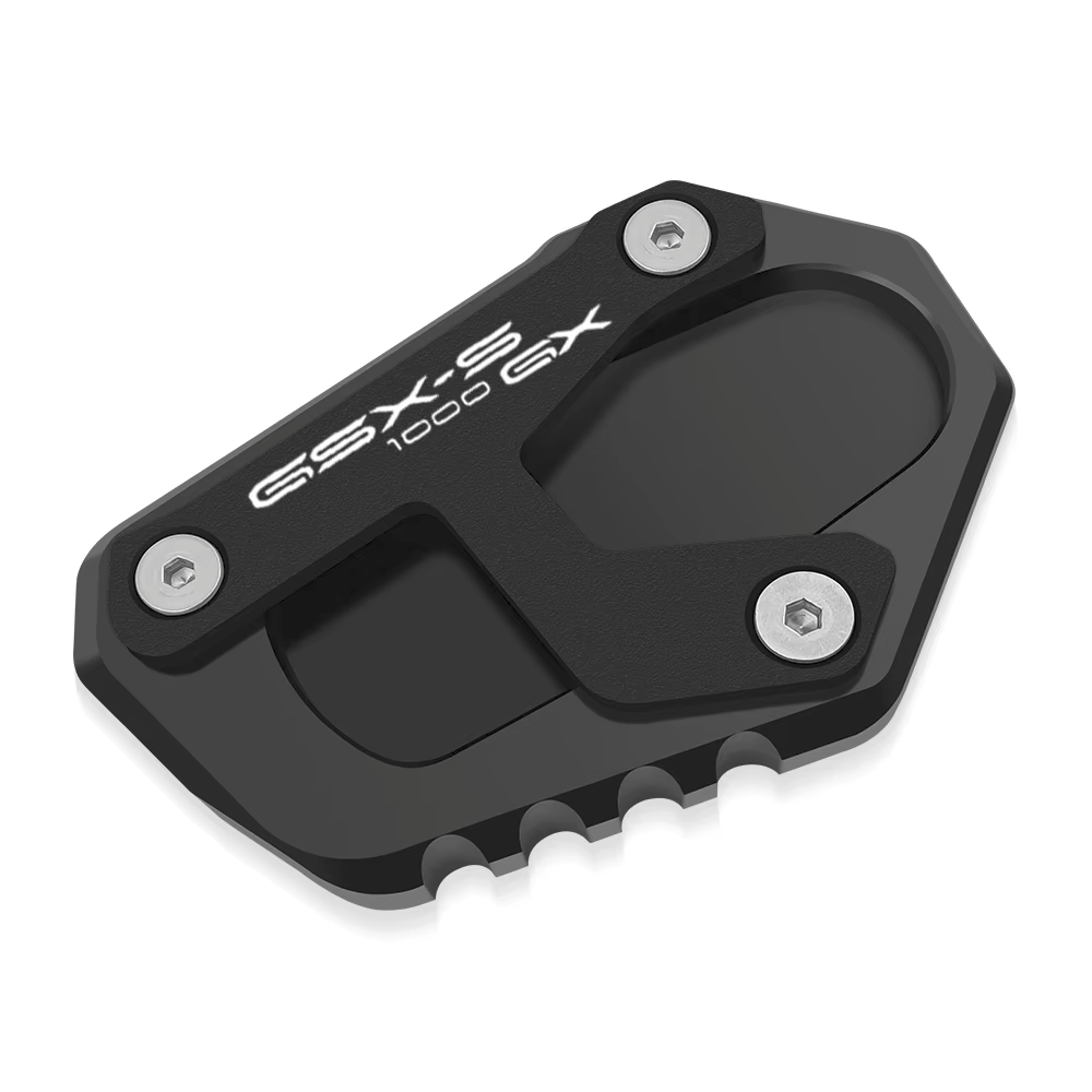 Black CNC Side Stand Kickstand Shoe Extender - Suzuki GSX-S1000GX 2024-2027