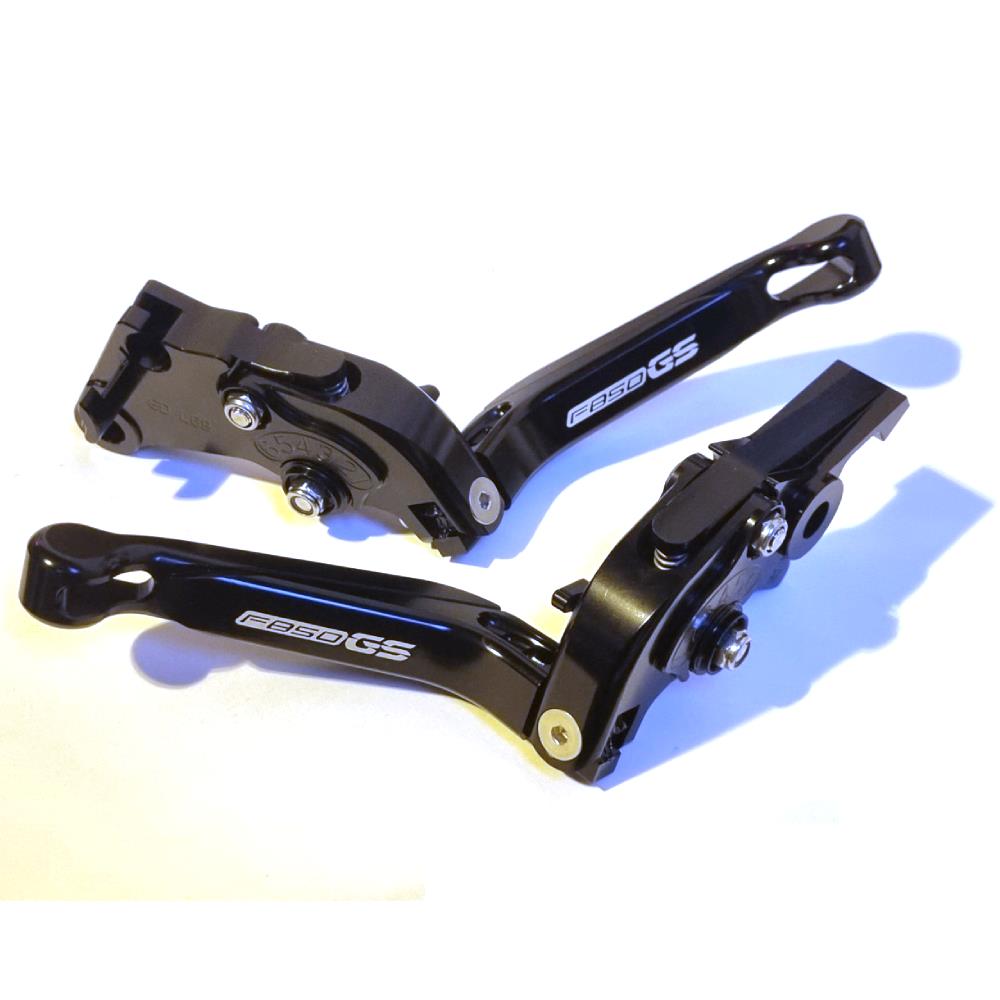 Black/Black Adjustable Clutch Brake Lever Set - BMW F850GS F 850 GS 2018-2026