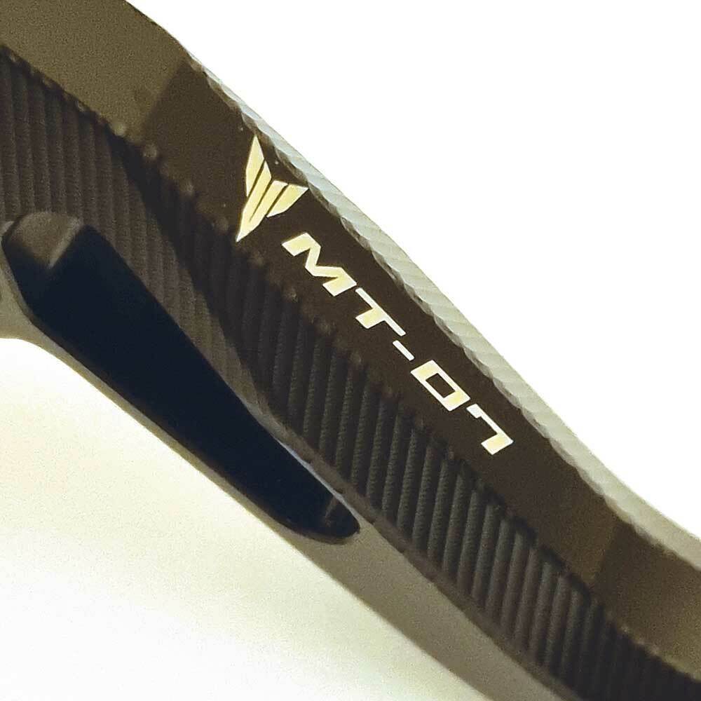 YAMAHA MT-07 2014-2025 BLACK SHORT ADJUSTABLE BRAKE & CLUTCH LEVER SET