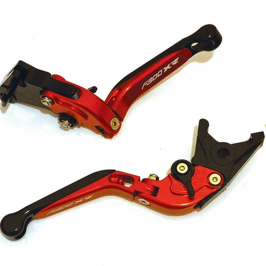 BMW F900XR 2020-2025 Adjustable Extendable Brake Clutch Levers Set - Black/red