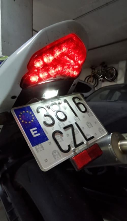 Motorcycle License Plate Light LED Number Plate Light Multi Use 12v Universal