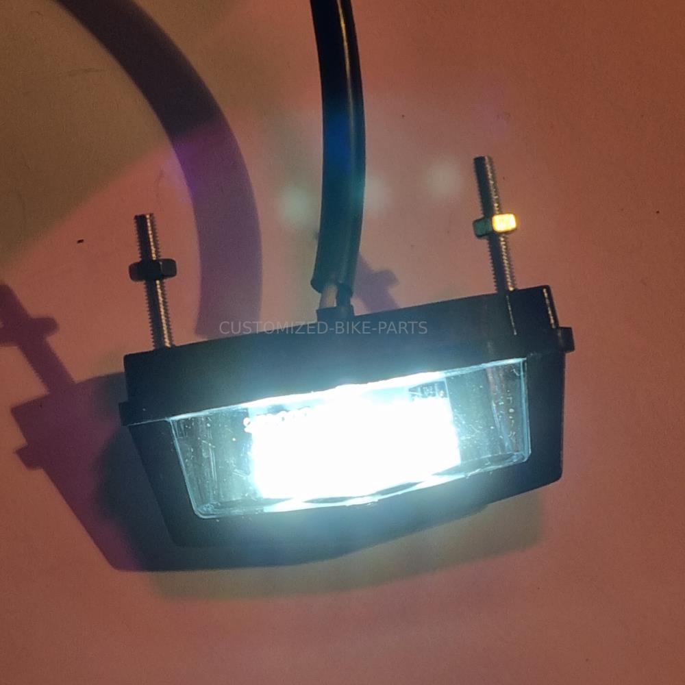 Motorcycle License Plate Light LED Number Plate Light Multi Use 12v Universal