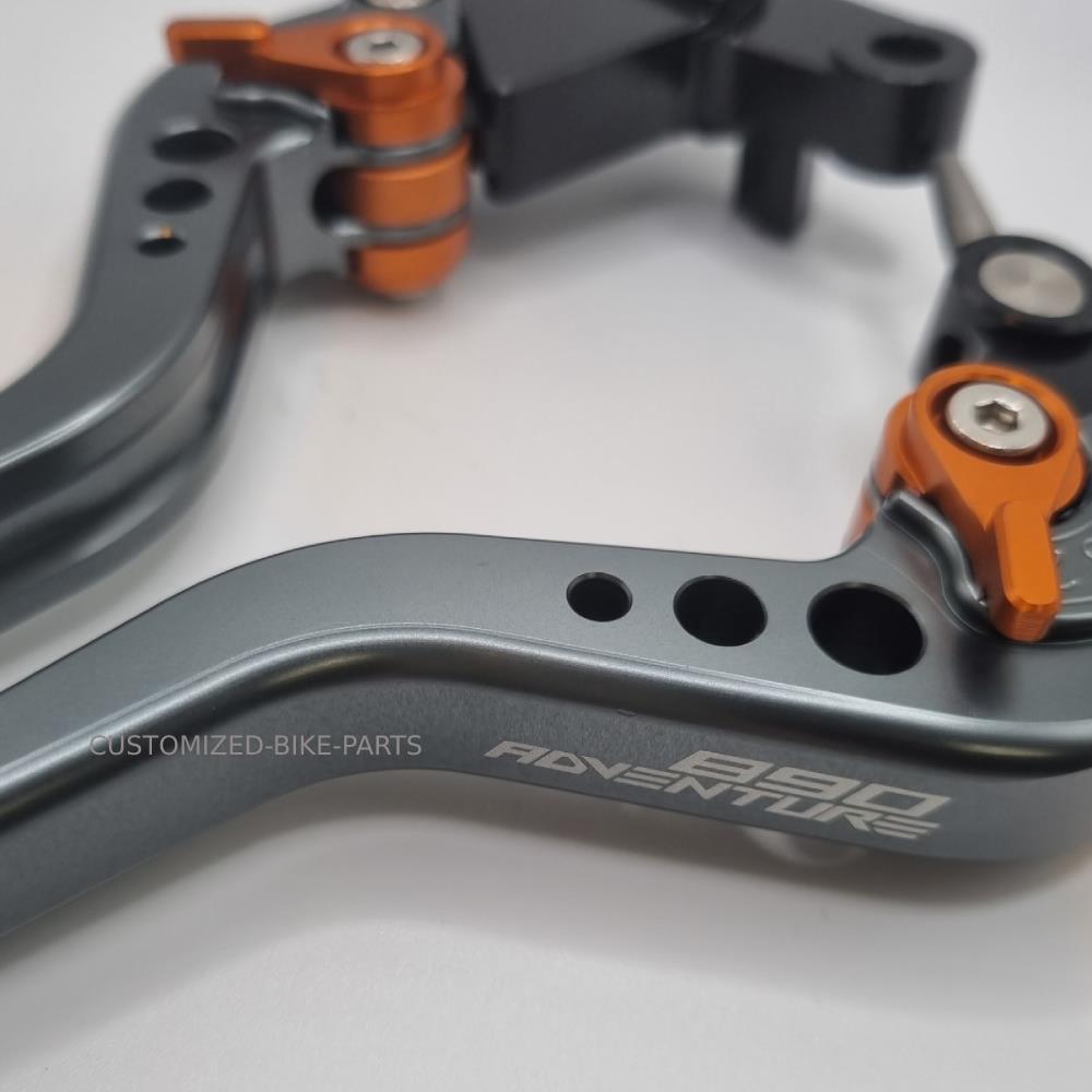 KTM 890 R / S Adventure 2019-2026 Short Clutch & Brake Lever Set - Titanium