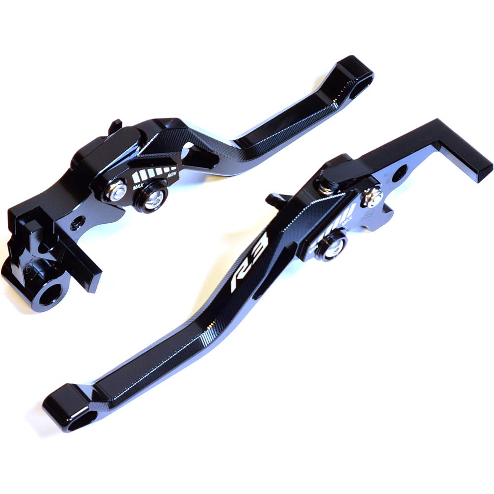 Yamaha YZF-R3 2014-2025 - Motorcycle Adjustable Clutch & Brake Levers Set Black