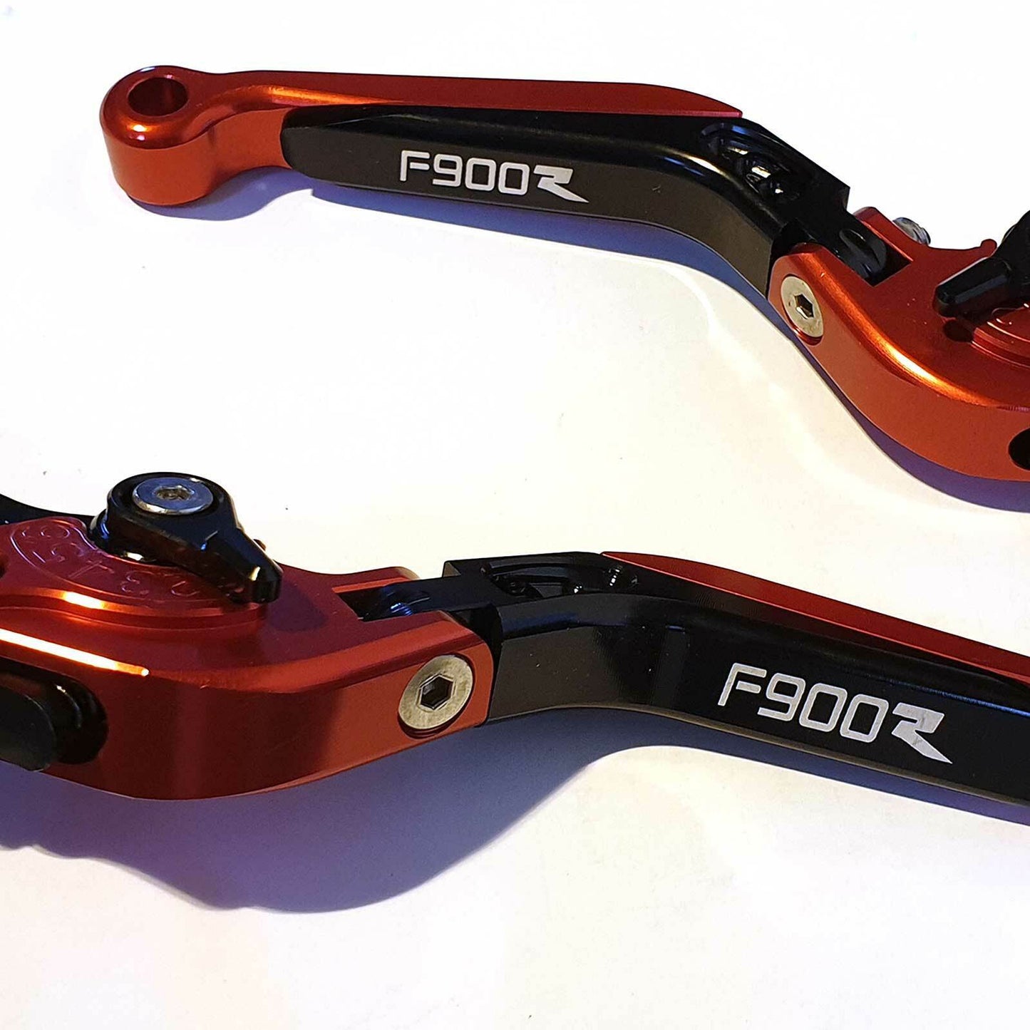 BMW F900R 2020-2026 Adjustable extendable brake clutch levers set - black/red