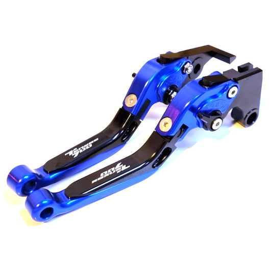 Blue/Black Adjustable Clutch Brake Lever Set - Yamaha Tenere 700 /XTZ 2019-2025