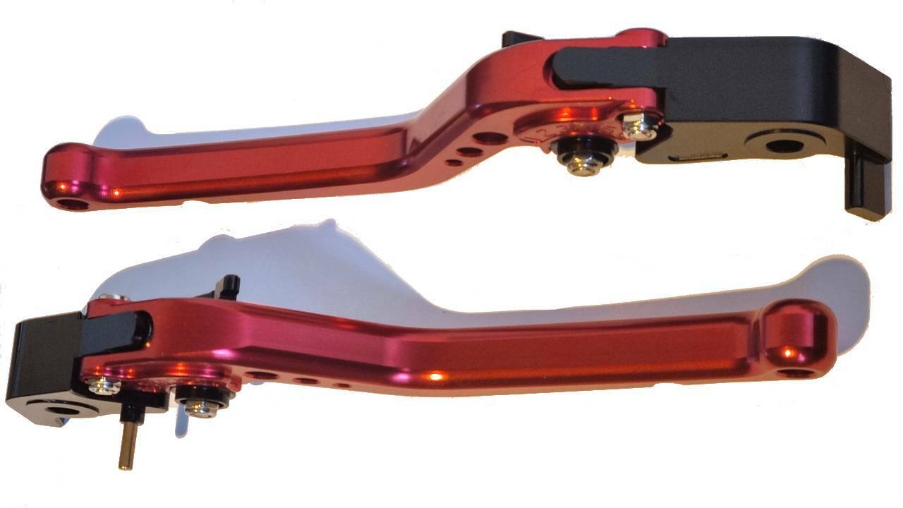 Long Red Clutch & Brake Levers For Ducati 950 Multistrada / S 2019-2022