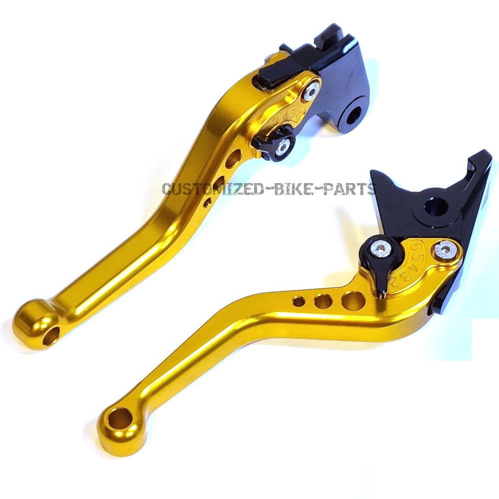 Short Gold Adjustable Brake & Clutch Lever Set - KTM 790 Duke 2018-2025