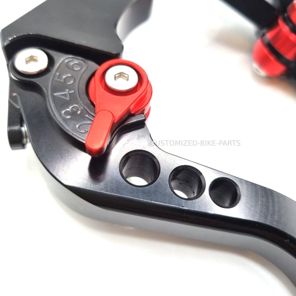 Short Black Red Clutch & Brake Levers For Honda CB125R 2019-2025