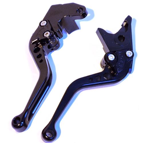 CNC Short Black Black Clutch & Brake Levers For Suzuki GSX-S 750 2011-2025