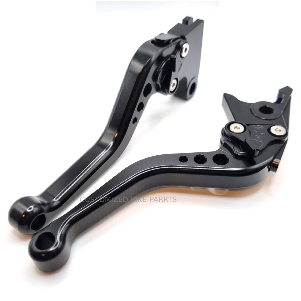 Triumph Bonneville T120 / T100 2016-2025 Short Black Clutch & Brake Levers