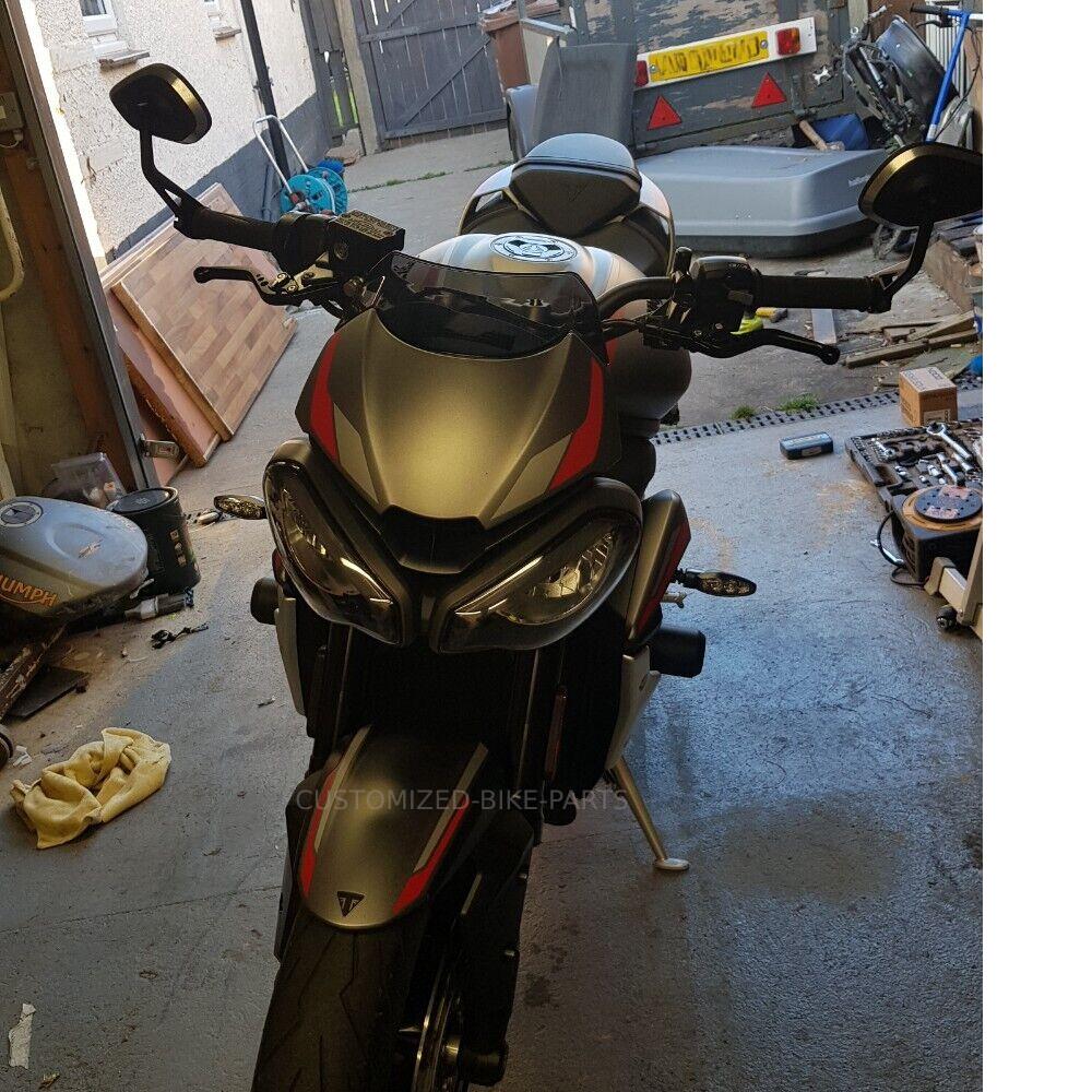 Short Black Clutch & Brake Levers For Triumph 765 Street Triple R 2020-2025