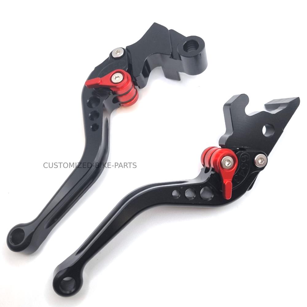 Short Black Clutch & Brake Levers - Yamaha YZF-R3 2015-2025