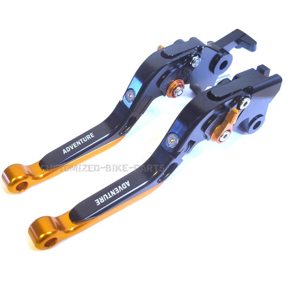 KTM 890 R/S Adventure 2019-2026 Adjustable Clutch Brake Lever Set Black / Orange