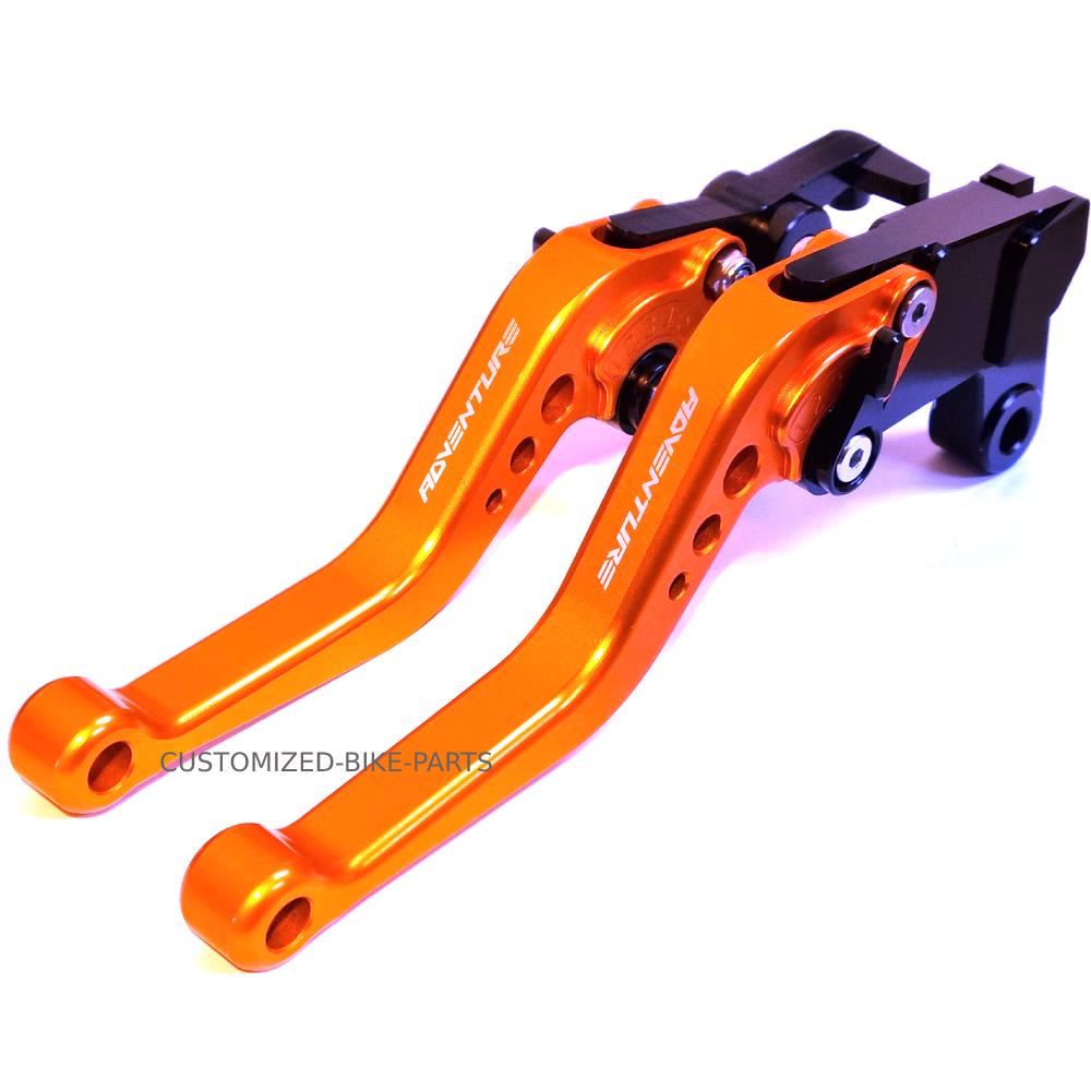 KTM 790 R / S Adventure 2019-2025 Short Clutch & Brake Lever Set - Orange