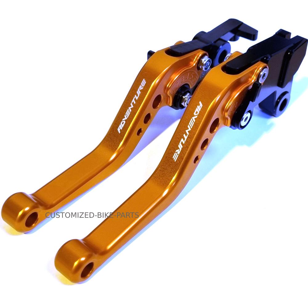 KTM 890 R/S Adventure 2019-2026 Short Clutch & Brake Lever Set - Orange