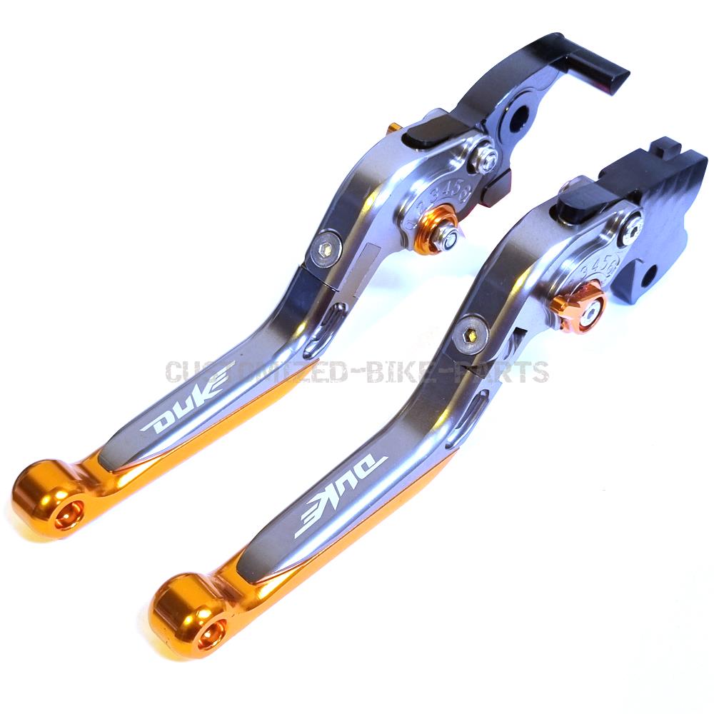 KTM 890 Duke 2020-2025 | Adjustable Clutch Brake Lever Set Titanium/Orange