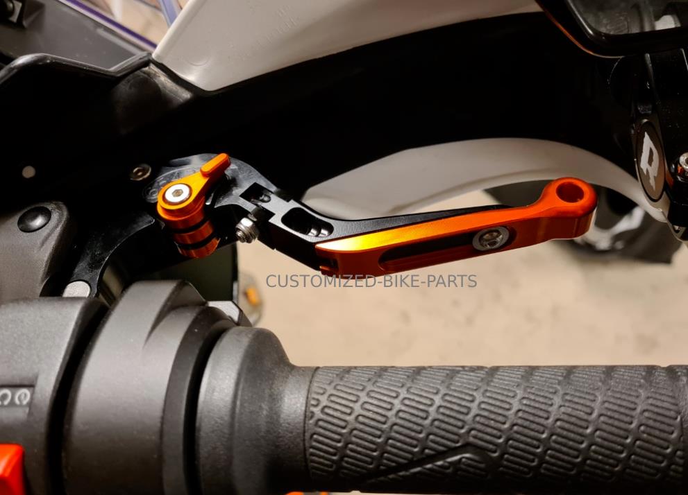 KTM 890 R/S Adventure 2020-2026 Adjustable Clutch Brake Lever Set Black / Orange