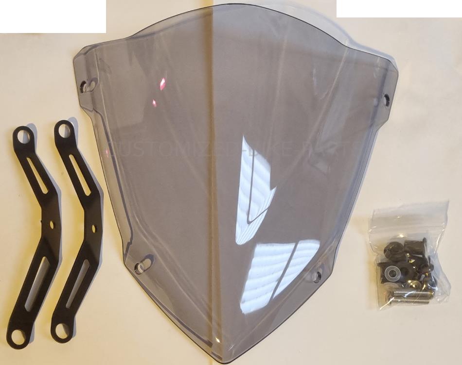 Motorcycle Smoke Small Windscreen Windshield Screen - Yamaha MT-03 2020-2025