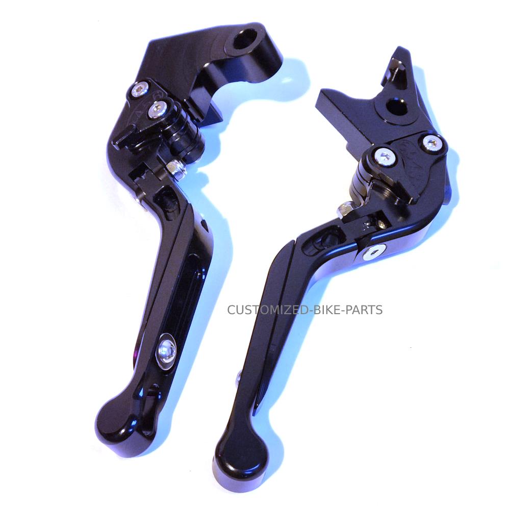 Black / Black Clutch & Brake Levers for Triumph 765 Street Triple R 2020-2025
