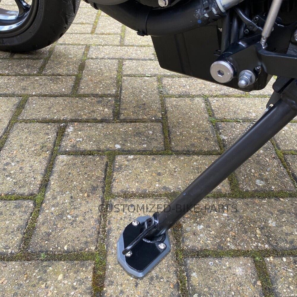 Grey Side Stand Kickstand Shoe Extender - Triumph Trident 660 2021-2025