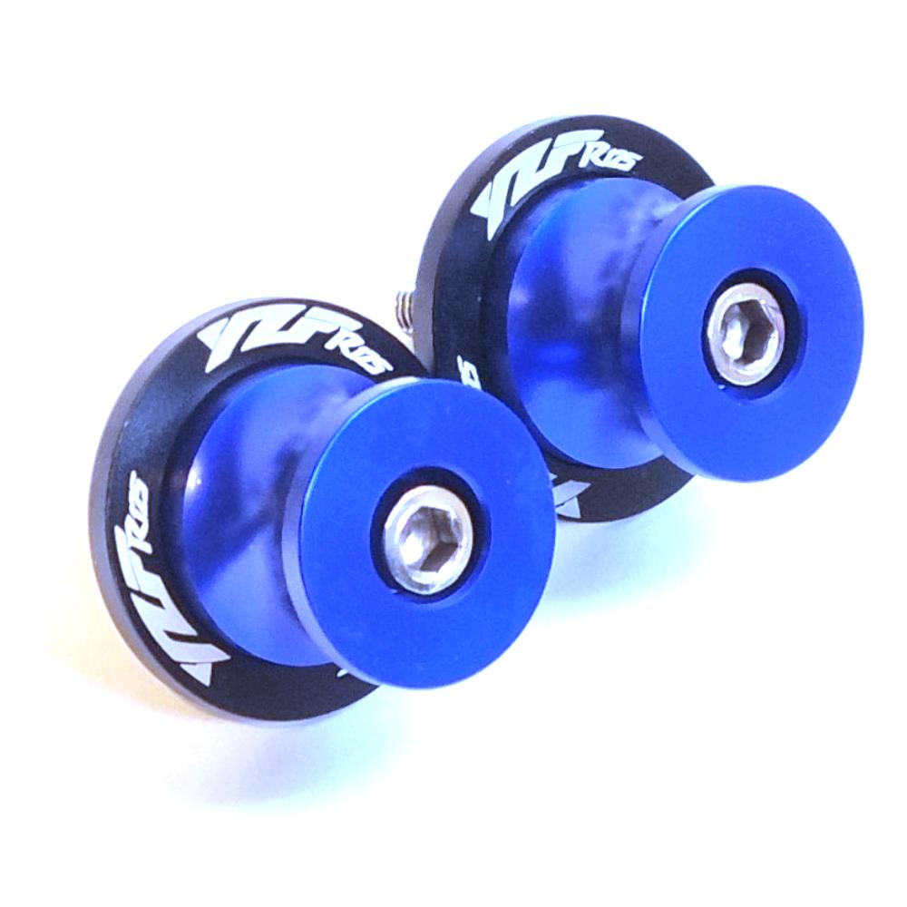 Yamaha YZF-R125 2008-2025 Rear Swingarm Spools Paddock Stand Bobbins - Blue