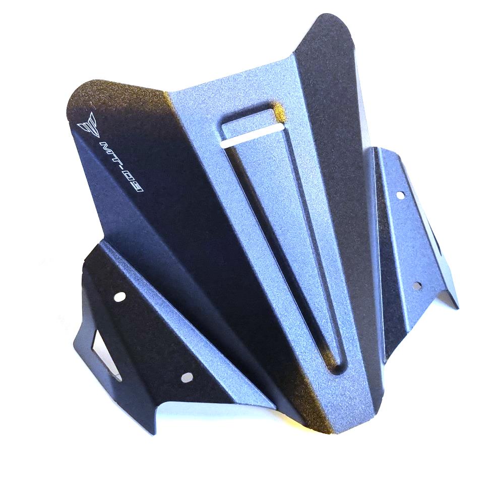 Black Aluminium Windscreen Windshield Screen - Yamaha MT-09 2021-2023