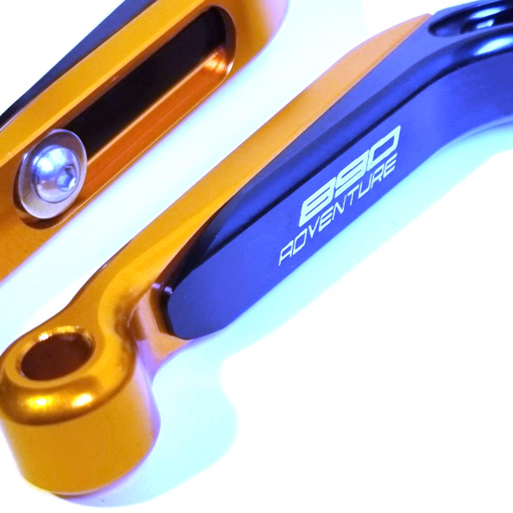 KTM 890 R/S Adventure 2020-2026 Adjustable Clutch Brake Lever Set Black/Orange