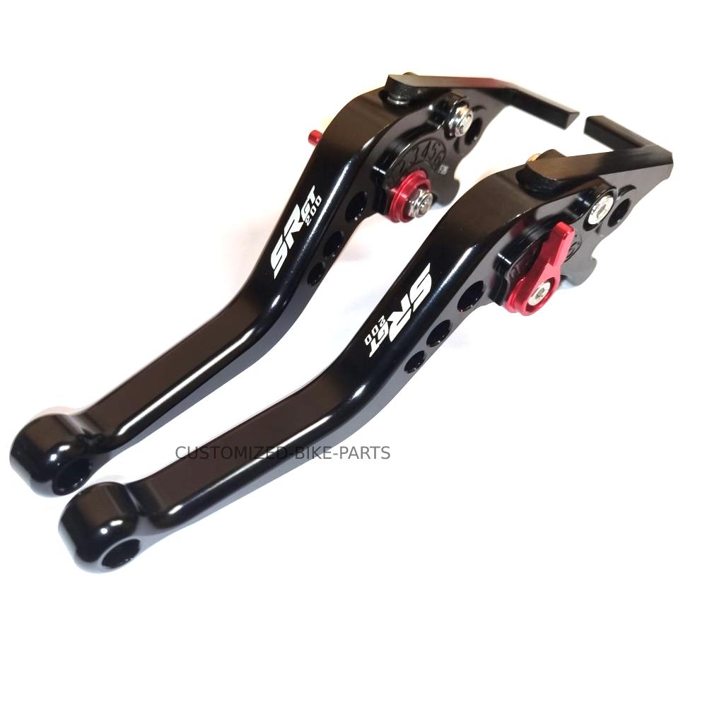 Short Black Brake Levers Set For Aprilia SR GT200 2021-2026