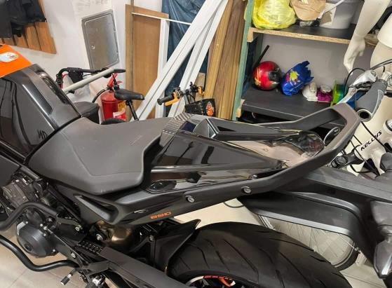 Black ABS Plastic Rear Pillion Passenger Seat Cowl - KTM 890 Duke R 2020-2025