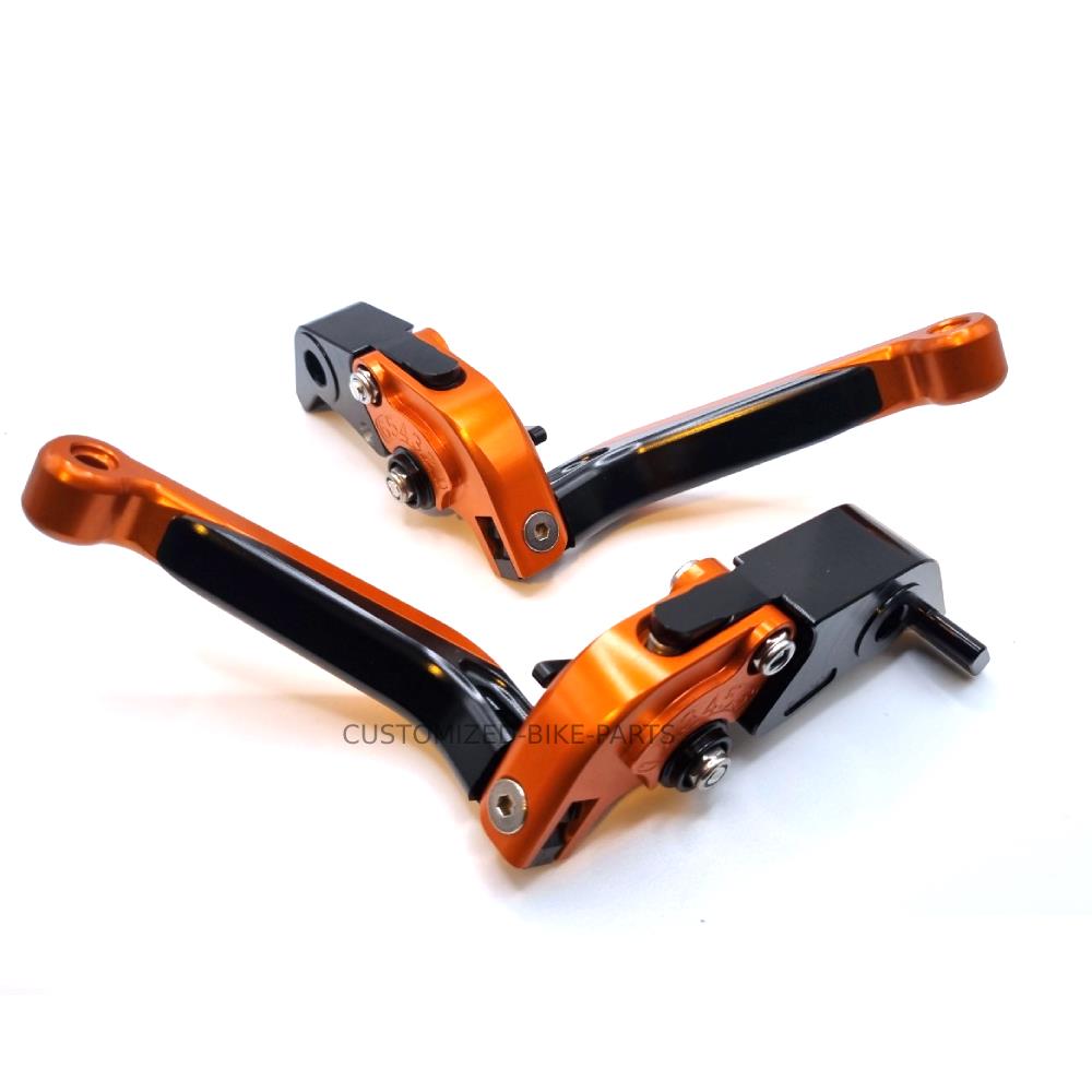 Clutch Brake Lever Set Orange/Black for KTM 990 SuperDuke 2005-2013