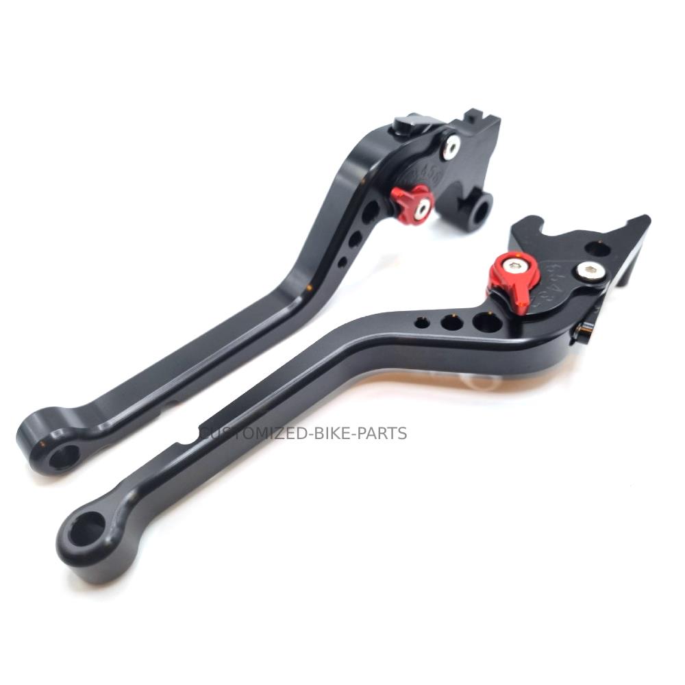 Long Black Clutch & Brake Levers - Yamaha MT-03 2016-2025