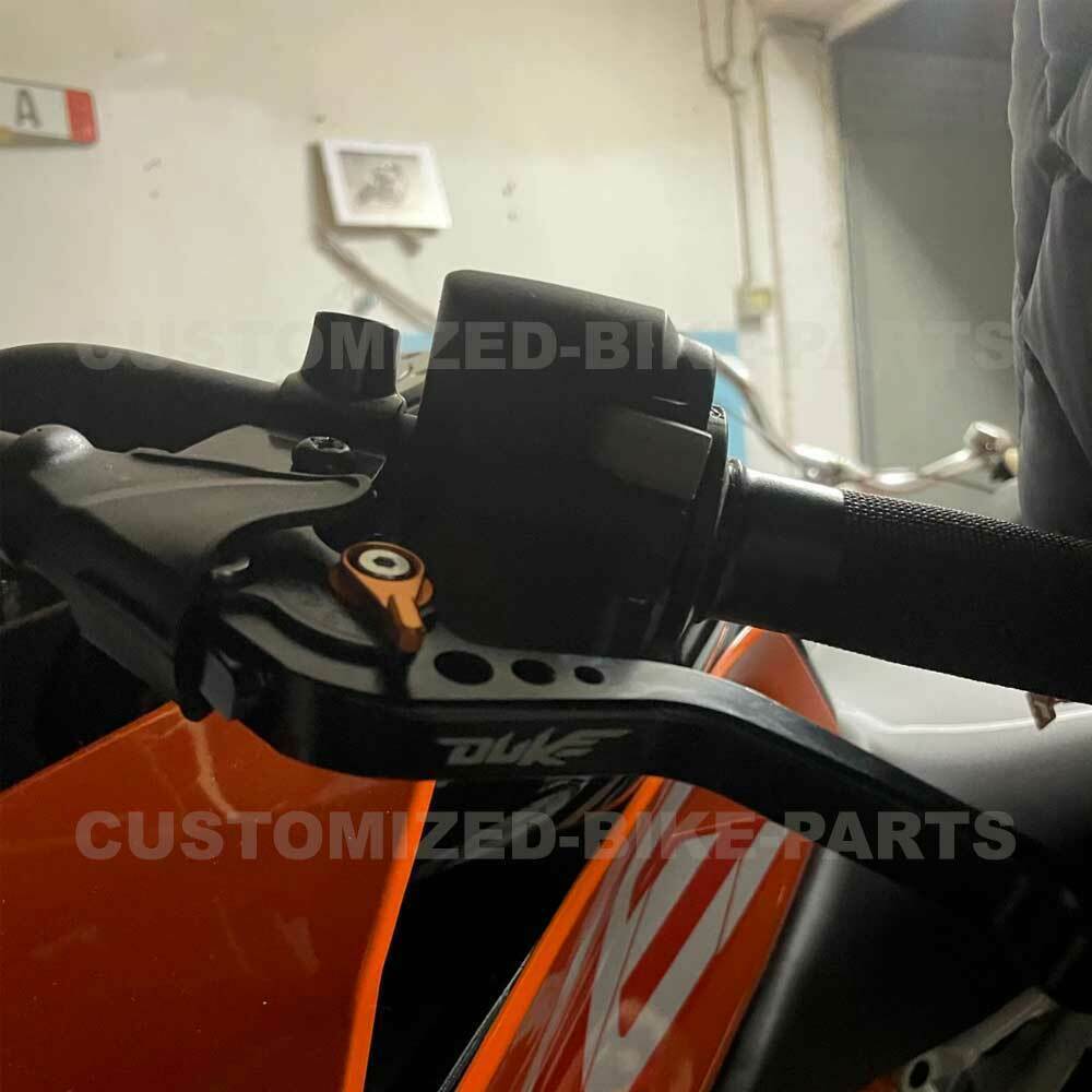 SHORT BLACK ADJUSTABLE BRAKE & CLUTCH LEVER SET For KTM 890 Duke 2020-2026