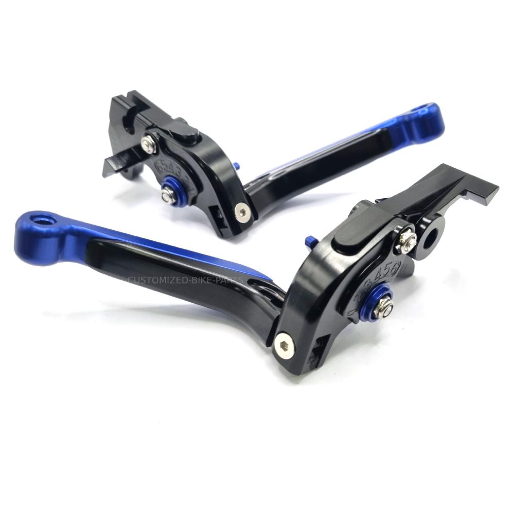 Adjustable Clutch Brake Levers Black/Blue Suzuki DL650 V-Strom 2011-2025