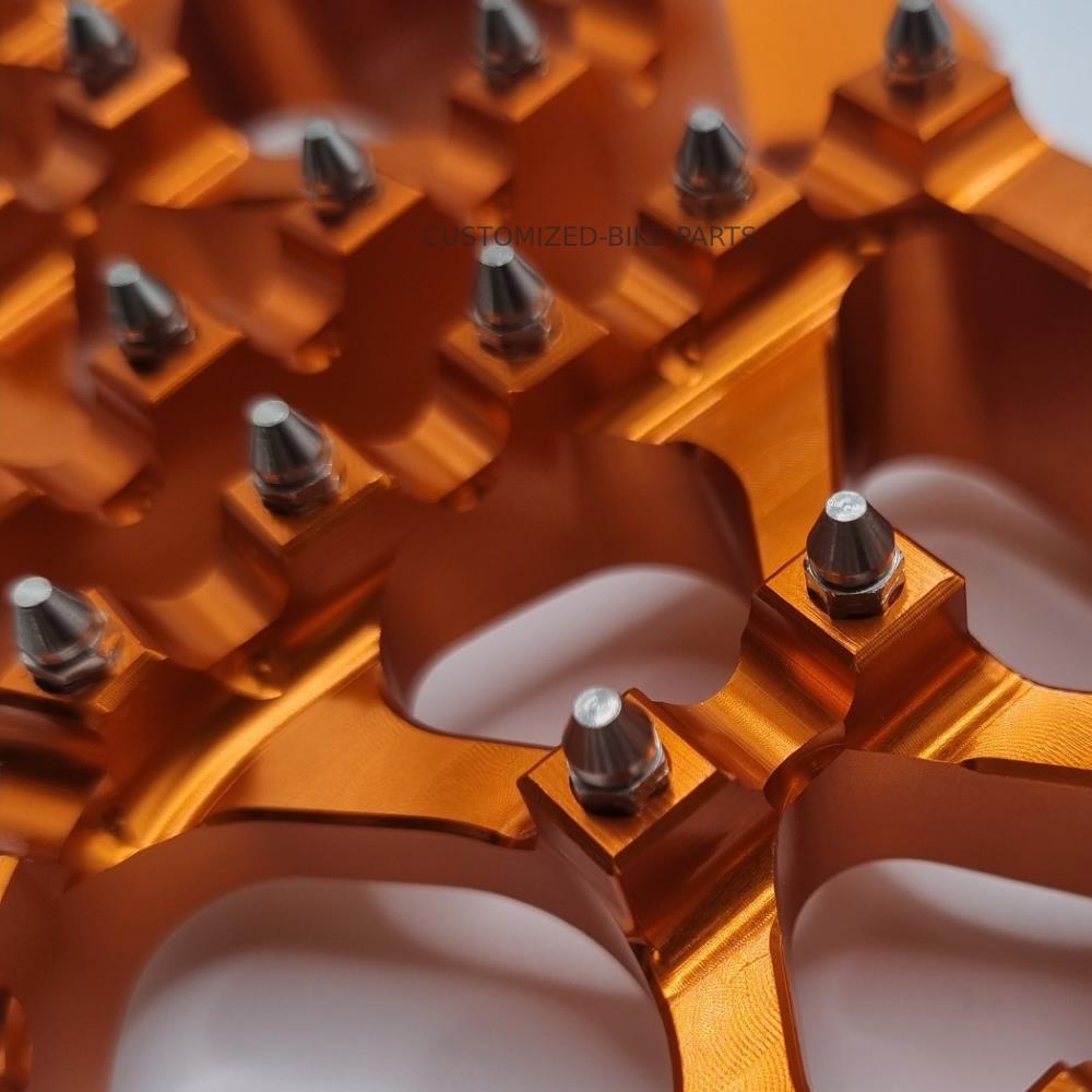 Orange Foot Pegs Footpegs Rests Pedals for KTM SX SXF EXC EXCF XC XCF XCW XCFW