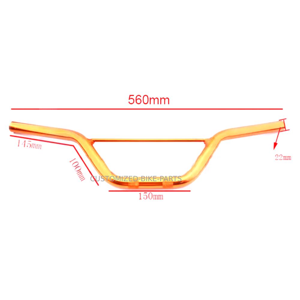 560mm 22mm 7/8" Dirt Bike 49cc ATV Pitbike Aluminium Handlebars - Silver