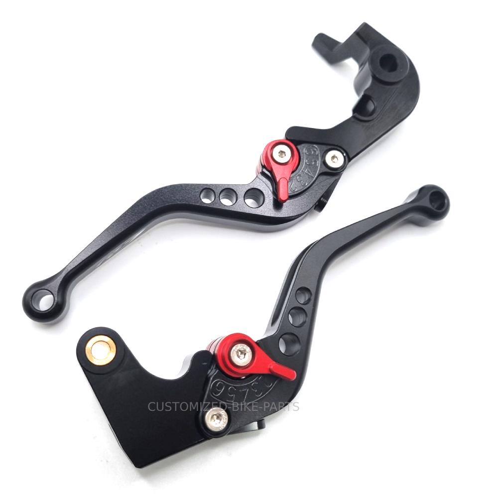 Short Black Clutch & Brake Levers Set - YAMAHA YZF-R7 2022-2026