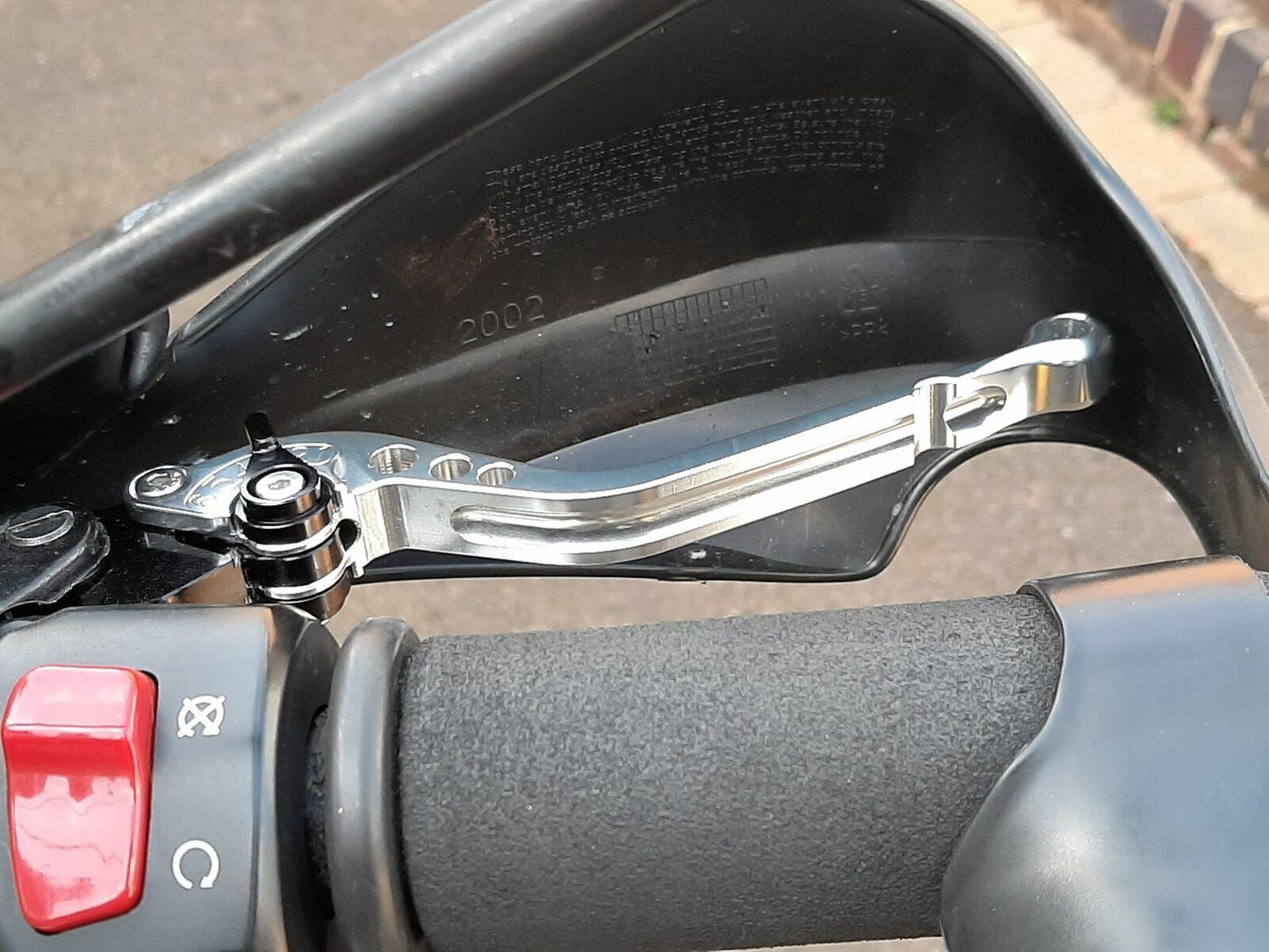 Silver Long Adjustable Brake & Clutch Lever - Royal Enfield Scram 411 2022-2026
