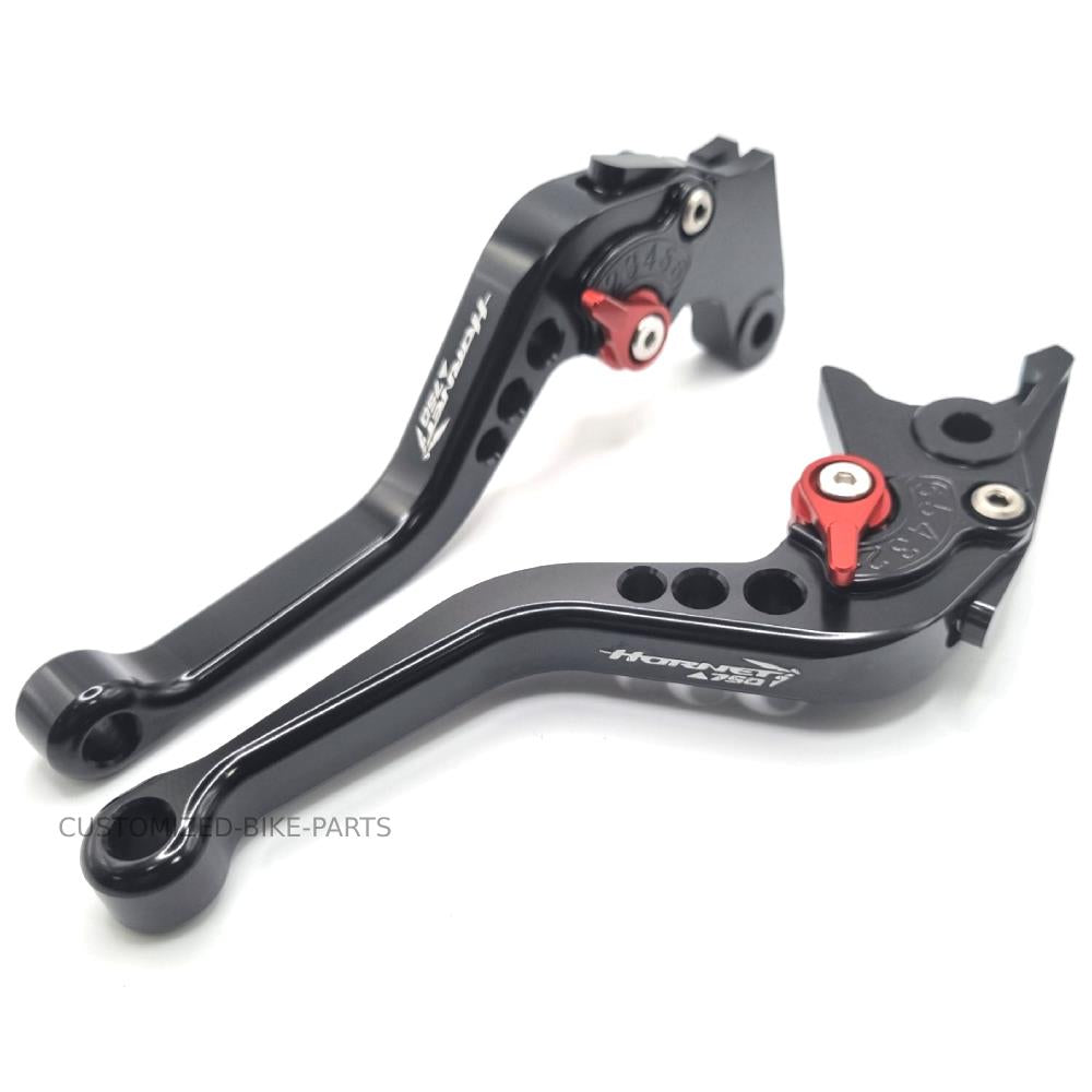 Short Black Red Clutch & Brake Levers Set for Honda CB750 Hornet 2023-2026