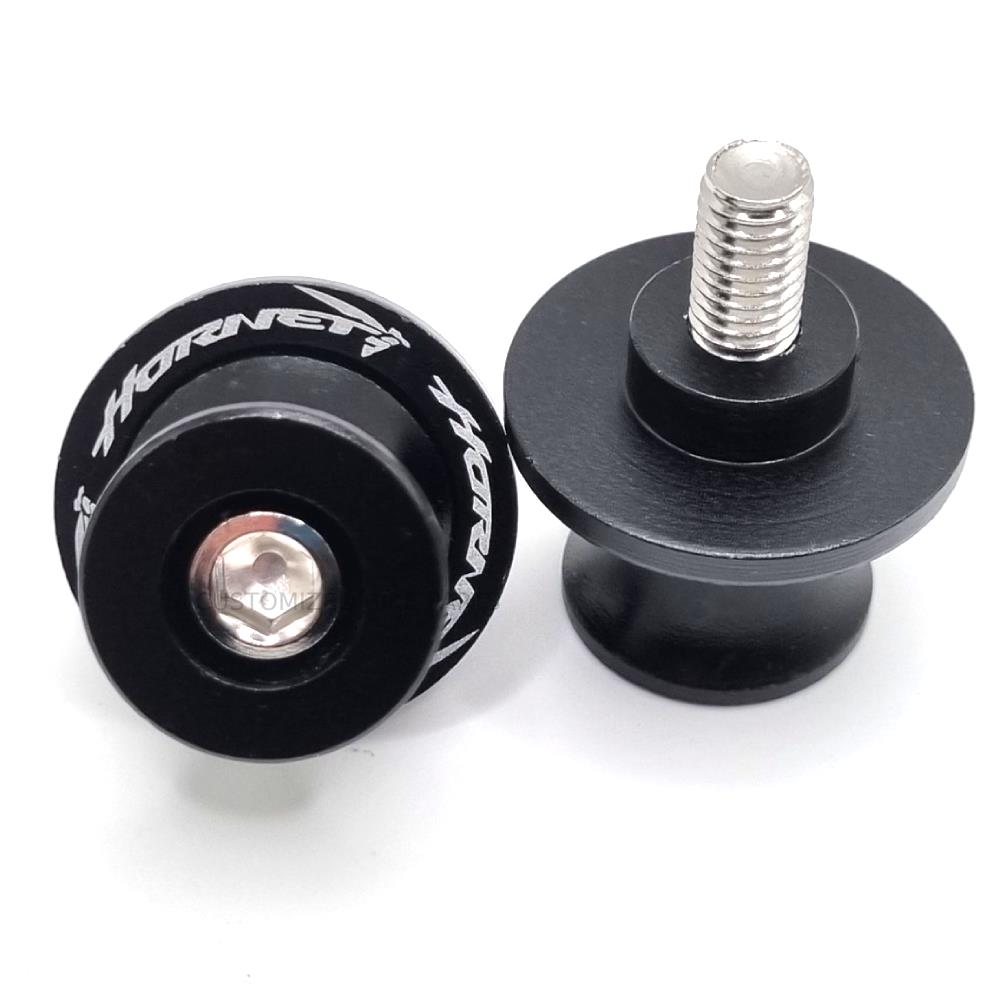 Honda CB750 Hornet 2023-2025 Black Rear Swingarm Spools Paddock Stand Bobbins