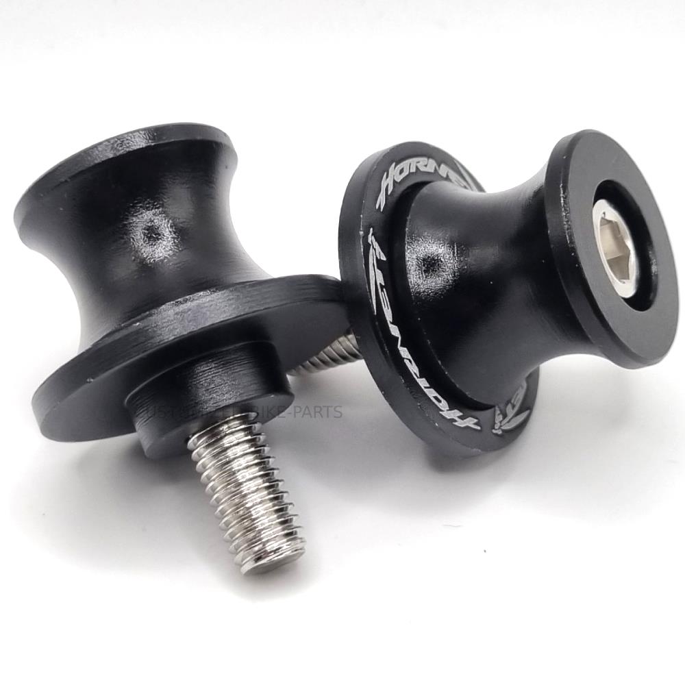 Honda CB750 Hornet 2023-2025 Black Rear Swingarm Spools Paddock Stand Bobbins