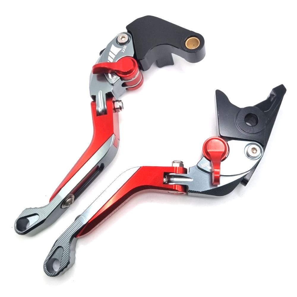 RED ADJUSTABLE BRAKE & CLUTCH LEVERS SET - HONDA TRANSALP 750 XL750 2023-2025