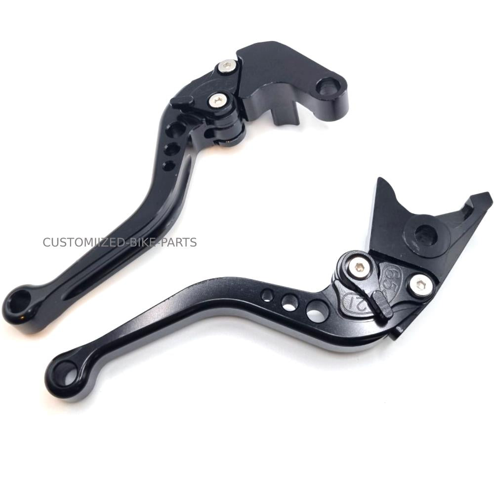 Short Clutch Brake Lever Set - Black - HONDA TRANSALP 750 XL750 2023-2026