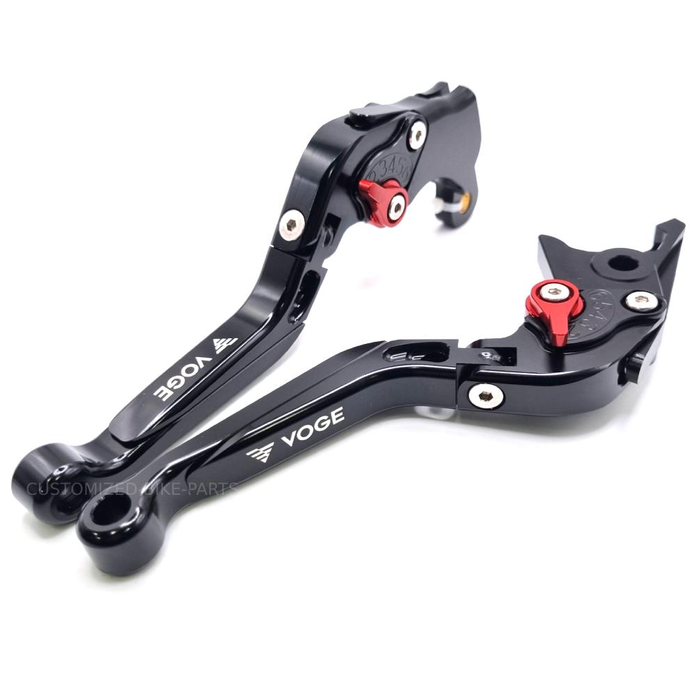 Adjustable Clutch & Brake Lever Set Black - Lincin VOGE 500R/500AC/500DS/500DSX