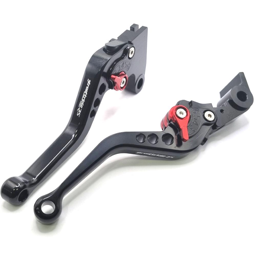 Short Black Clutch & Brake Levers for Triumph 765 Street Triple RS 2020-2025