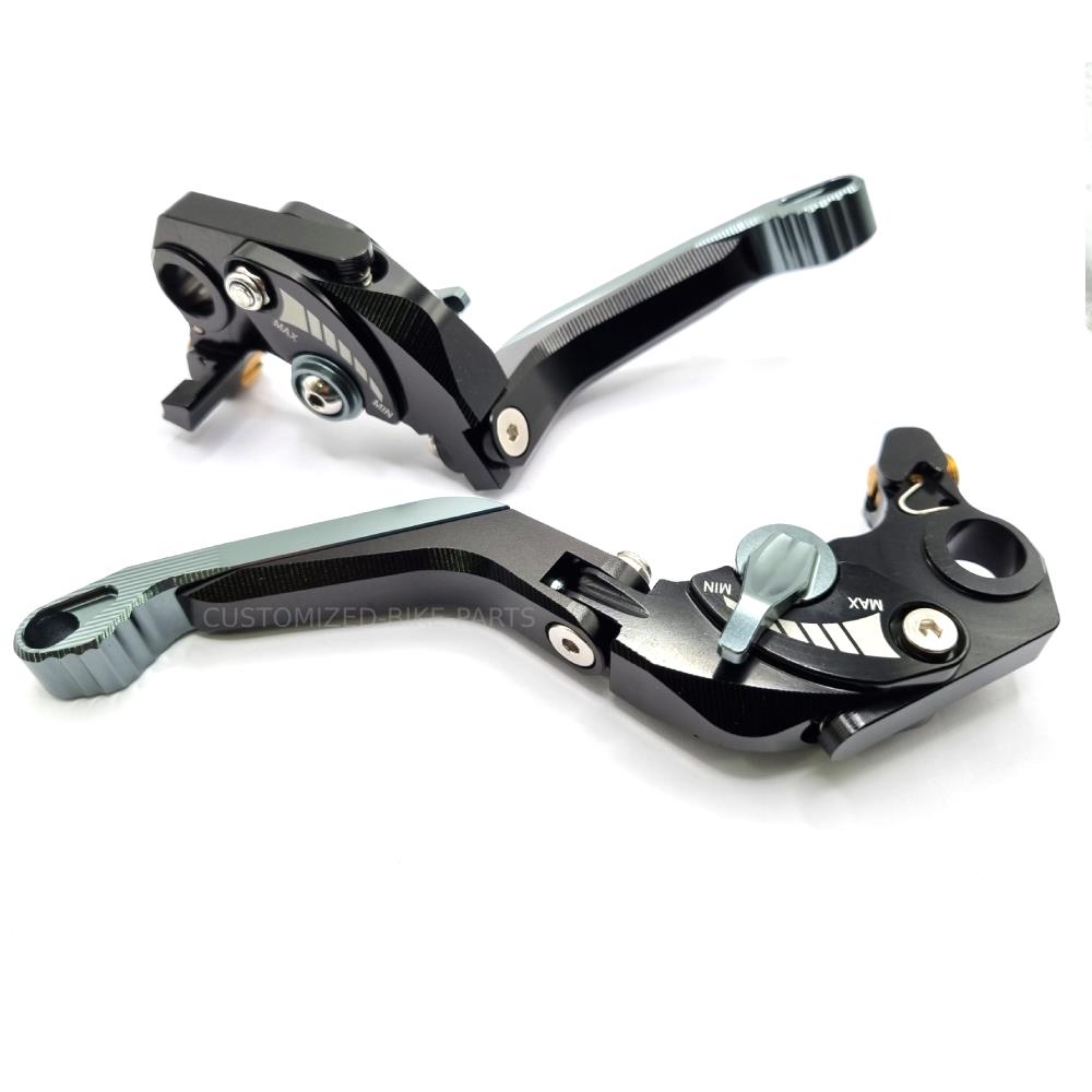 Short Black / Titanium Clutch & Brake Levers Ducati DesertX Desert X 2022-2025