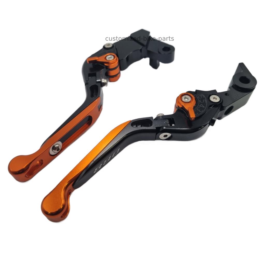 KTM 890 Duke R 2020-2026 | Adjustable Clutch Brake Lever Set Black / Orange